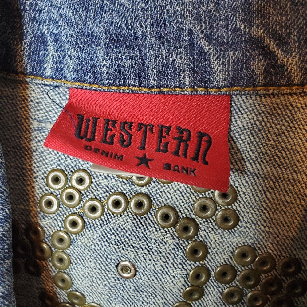 Western Denim Bank Embellished Jacket - Picture 2 of 8